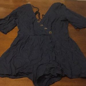 Navy blue romper